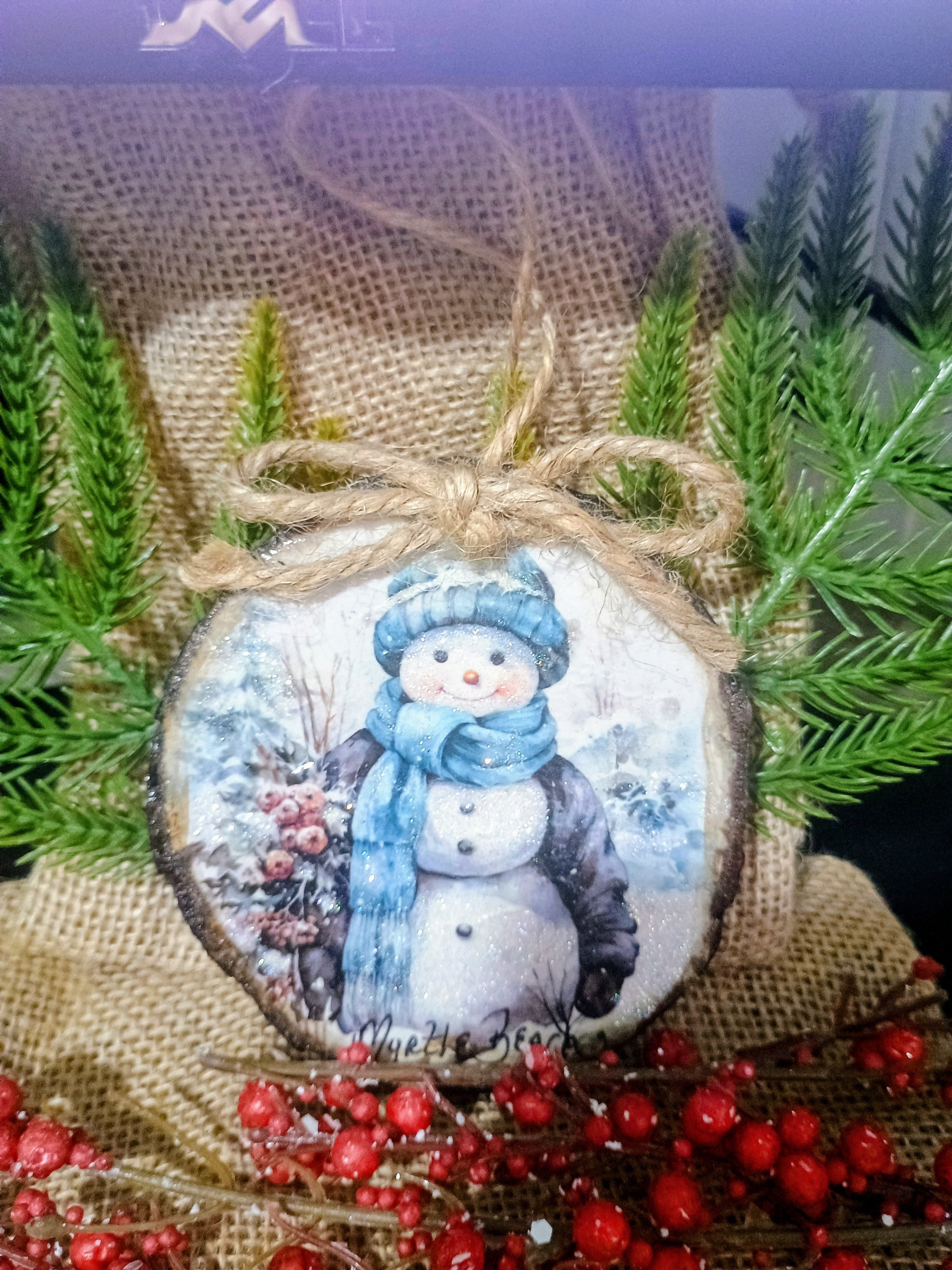 Blue/Snowman